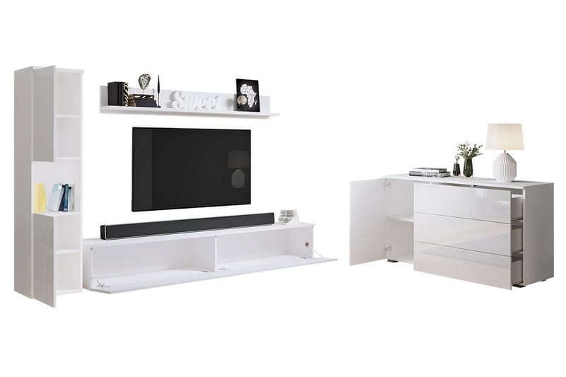 Valga Möbelset För Vardagsrum Natur - Natur - Förvaring - Förvaringsmöbler - Möbelset för vardagsrum