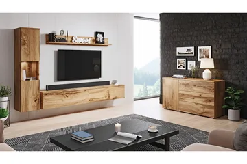 Valga Möbelset För Vardagsrum Natur - Natur - Förvaring - Förvaringsmöbler - Möbelset för vardagsrum