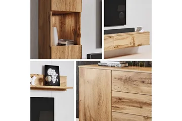 Valga Möbelset För Vardagsrum Natur|Vit - Natur/Vit - Förvaring - Förvaringsmöbler - Möbelset för vardagsrum