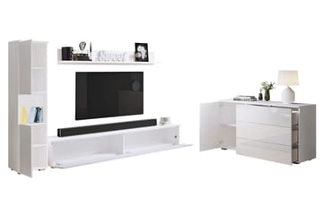 Valga Möbelset För Vardagsrum Vit - Vit - Förvaring - Förvaringsmöbler - Möbelset för vardagsrum