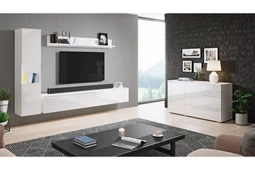 Valga Möbelset För Vardagsrum Vit - Vit - Förvaring - Förvaringsmöbler - Möbelset för vardagsrum