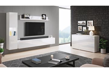 Valga Möbelset För Vardagsrum Vit - Vit - Förvaring - Förvaringsmöbler - Möbelset för vardagsrum