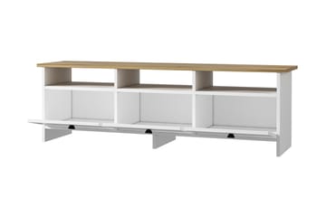 Vardagsrumsmöbelset Cambodia 180 cm - Vit/Natur/Brun - Förvaring - Förvaringsmöbler - Möbelset för vardagsrum