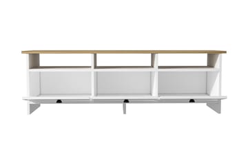 Vardagsrumsmöbelset Cambodia 180 cm - Vit/Natur/Brun - Förvaring - Förvaringsmöbler - Möbelset för vardagsrum