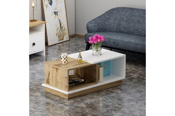 Vardagsrumsmöbelset Cambodia 180 cm - Vit/Natur/Brun - Förvaring - Förvaringsmöbler - Möbelset för vardagsrum