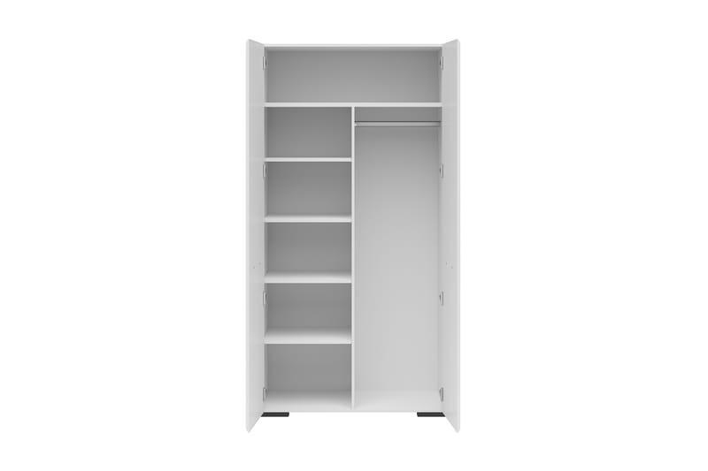 Vardagsrumsset Ekehaar 100x55 cm - Vit Högglans/Svart - Förvaring - Förvaringsmöbler - Möbelset för vardagsrum