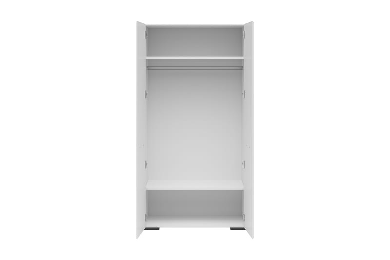 Vardagsrumsset Ekehaar 100x55 cm - Vit Högglans/Svart - Förvaring - Förvaringsmöbler - Möbelset för vardagsrum
