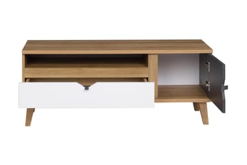 Vardagsrumsset Memone - Beige/Grå/Vit - Förvaring - Förvaringsmöbler - Möbelset för vardagsrum