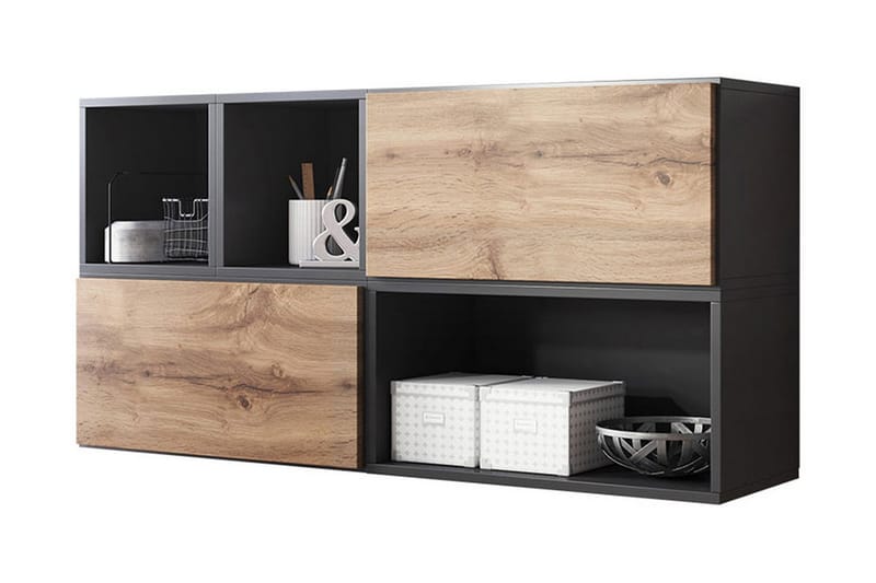 Vardagsrumsset Roco - Beige/Grå - Förvaring - Förvaringsmöbler - Möbelset för vardagsrum