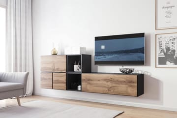 Vardagsrumsset Roco - Beige/Grå/Vit - Förvaring - Förvaringsmöbler - Möbelset för vardagsrum