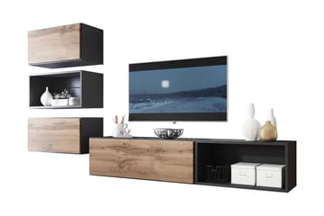 Vardagsrumsset Roco - Beige/Grå/Vit - Förvaring - Förvaringsmöbler - Möbelset för vardagsrum