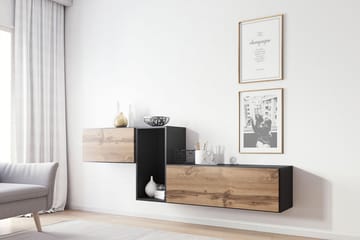 Vardagsrumsset Roco - Beige/Grå/Vit - Förvaring - Förvaringsmöbler - Möbelset för vardagsrum
