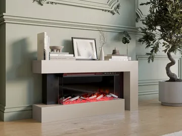 Morvyn Elektrisk Eldstad 120 cm - Förvaring - Förvaringsmöbler - Byrå