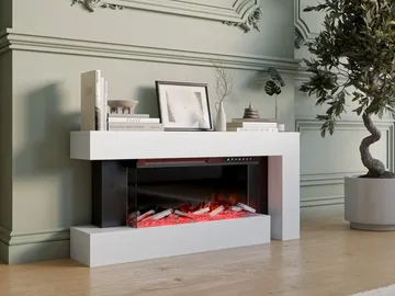 Morvyn Elektrisk Eldstad 120 cm - Förvaring - Förvaringsmöbler - Byrå