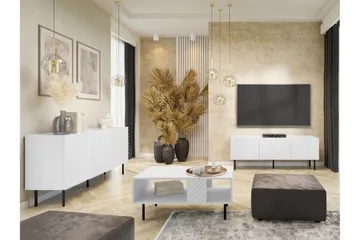 Munkedal Möbelset För Vardagsrum - Vit - Förvaring - Förvaringsmöbler - Möbelset för vardagsrum