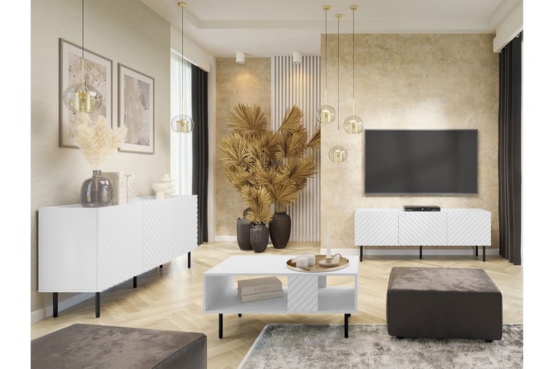 Munkedal Möbelset För Vardagsrum - Vit - Förvaring - Förvaringsmöbler - Möbelset för vardagsrum