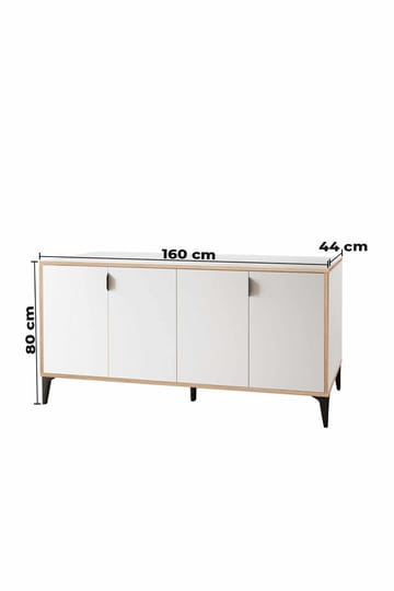 Olyros Sideboard 160 cm - Vit - Förvaring - Förvaringsmöbler - Sideboard & skänk