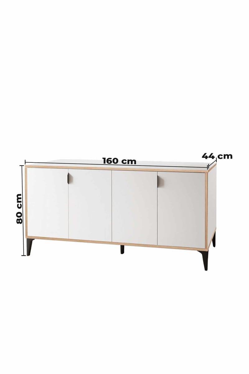 Olyros Sideboard 160 cm - Vit - Förvaring - Förvaringsmöbler - Sideboard & skänk