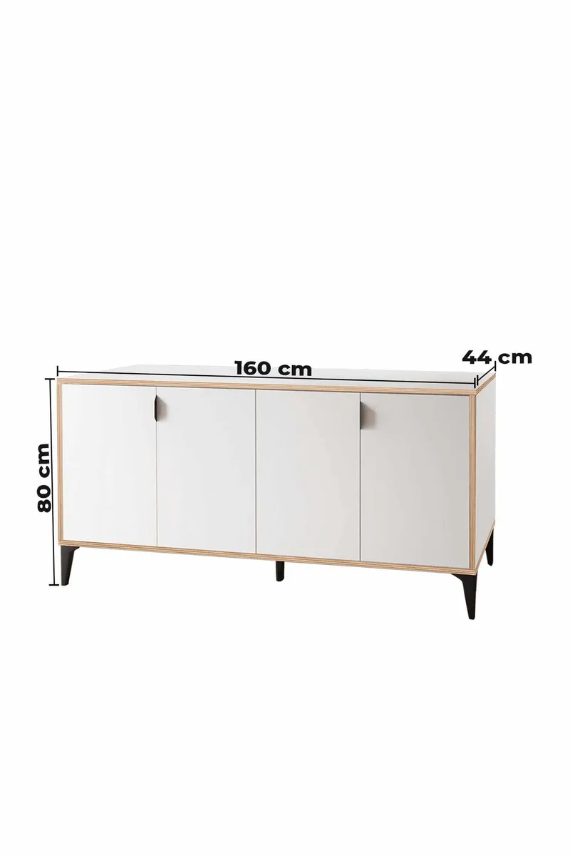 Olyros Sideboard 160 cm - Vit - Förvaring - Förvaringsmöbler - Sideboard & skänk