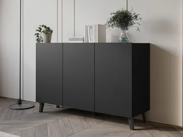Orvik Skänk 120 cm i Trä med Metallben - Svart - Förvaring - Förvaringsmöbler - Sideboard & skänk