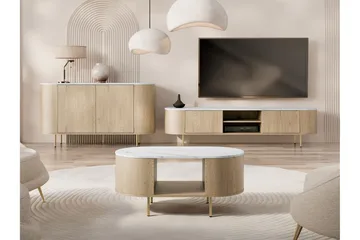 Pantego Möbelset För Vardagsrum - Brun - Förvaring - Förvaringsmöbler - Möbelset för vardagsrum