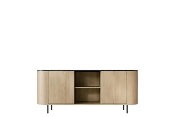 Pantego Skänk 184x40 cm i Trä med Metallben - Brun - Förvaring - Förvaringsmöbler - Sideboard & skänk