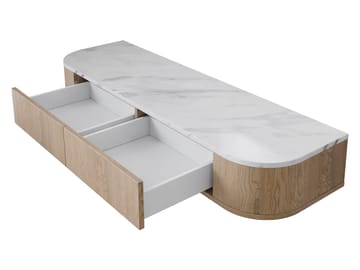 Pantego Sminkbord med spegel 123 cm - brun - Möbler - Bord & matgrupp - Sminkbord & toalettbord