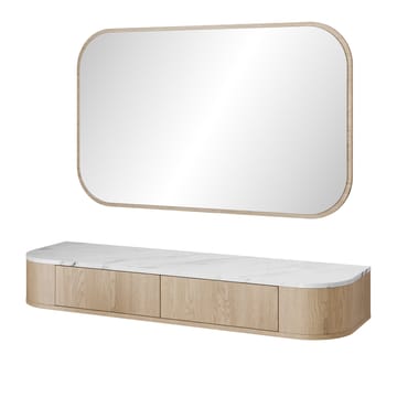 Pantego Sminkbord med spegel 123 cm - brun - Möbler - Bord & matgrupp - Sminkbord & toalettbord