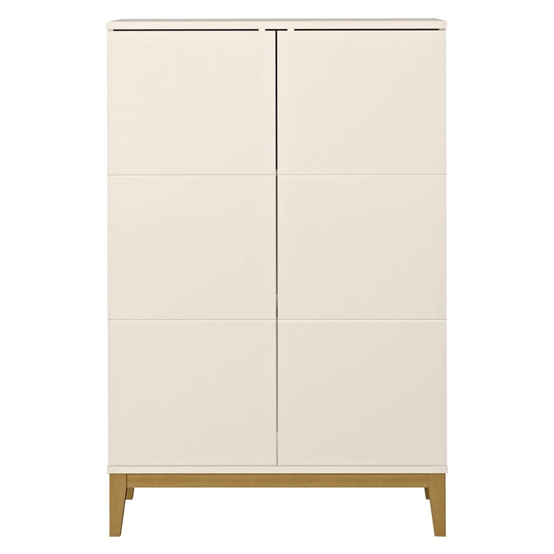 Pelle Högskåp 80x121 cm - Kashmir och ek - Förvaring - Förvaringsmöbler - Sideboard & skänk