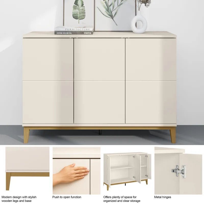 Pelle Skänk 120x85 cm - Kashmir och ek - Förvaring - Förvaringsmöbler - Sideboard & skänk