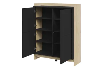 Polina Möbelset För Vardagsrum - Brun/Svart - Förvaring - Förvaringsmöbler - Möbelset för vardagsrum