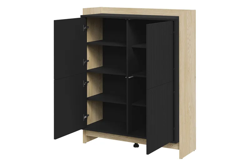 Polina Möbelset För Vardagsrum - Brun/Svart - Förvaring - Förvaringsmöbler - Möbelset för vardagsrum