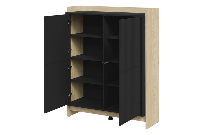 Polina Möbelset För Vardagsrum - Brun/Svart - Förvaring - Förvaringsmöbler - Möbelset för vardagsrum