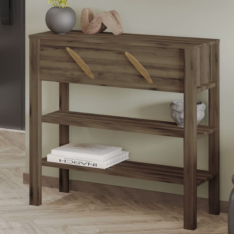 Relon Byrå 90x85x30 cm - Antik valnöt - Förvaring - Förvaringsmöbler - Sideboard & skänk