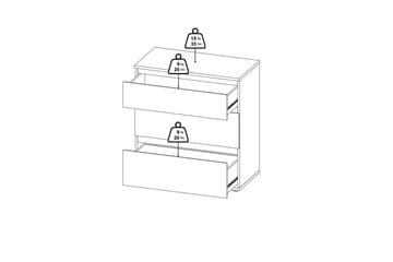 Rengo Byrå 76,8 cm - Natur - Förvaring - Förvaringsmöbler - Byrå