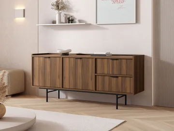 Rolden Skänk 150x68 cm - Valnöt - Förvaring - Förvaringsmöbler - Sideboard & skänk