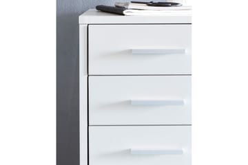 Rullkontejner Wohnling 5 lådor med hjul, folierad spånskiva, modern stil Vit - Vit - Förvaring - Förvaringsmöbler - Byrå