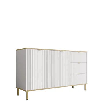Salmor Skänk 135x42 cm - Vit - Förvaring - Förvaringsmöbler - Sideboard & skänk