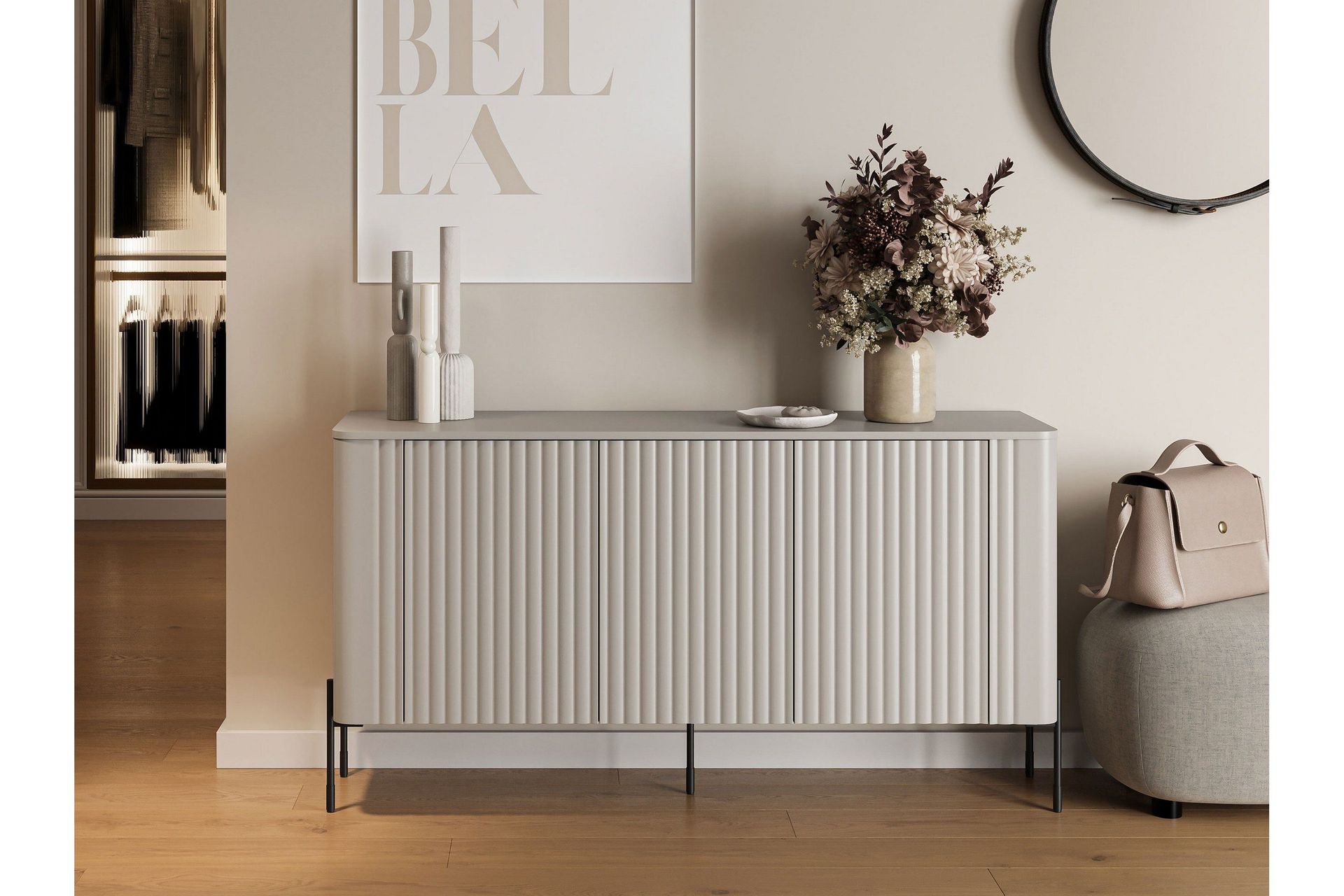 Sherie Skänk 150x40 cm Beige - Förvaring | Chilli