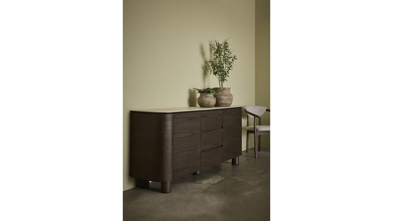 Sideboard Ödalen med Keramisk Topp - Brun lackad ekfaner - Förvaring - Förvaringsmöbler - Sideboard & skänk
