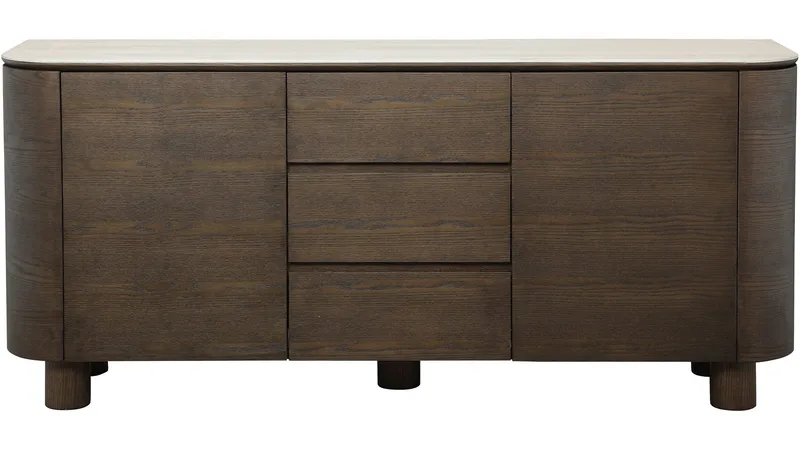Sideboard Ödalen med Keramisk Topp - Brun lackad ekfaner - Förvaring - Förvaringsmöbler - Sideboard & skänk