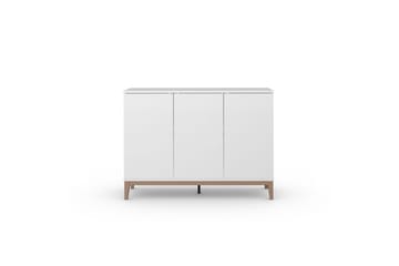 Sideboard & skänk Loft24 Skänk Pelle 120x41x85 cm, Vit/Wotan ek Vit - Förvaring - Förvaringsmöbler - Sideboard & skänk