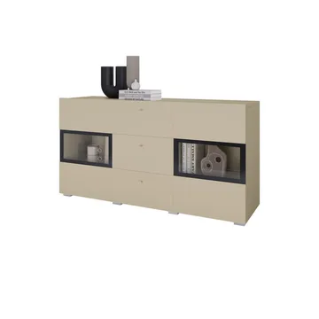 Sideboard Baros 2 Dörrar med 3 Lådor - Ljus Beige - Förvaring - Förvaringsmöbler - Sideboard & skänk