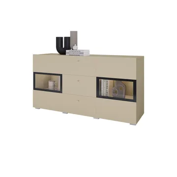 Sideboard Baros 2 Dörrar med 3 Lådor - Ljus Beige - Förvaring - Förvaringsmöbler - Sideboard & skänk
