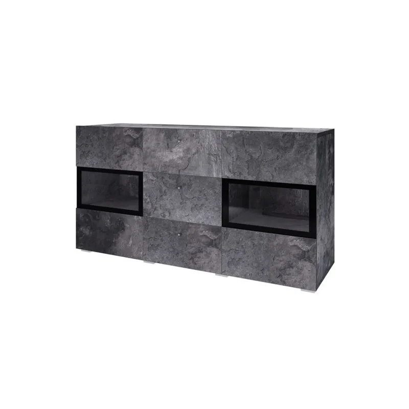 Sideboard Baros 2 Dörrar med 3 Lådor, Skiffer