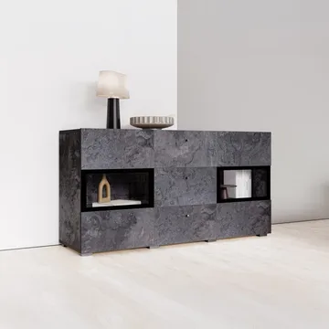 Sideboard Baros 2 Dörrar med 3 Lådor - Skiffer - Förvaring - Förvaringsmöbler - Sideboard & skänk