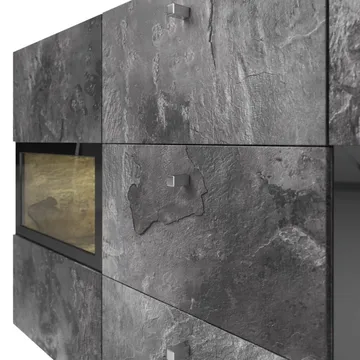 Sideboard Baros 2 Dörrar med 3 Lådor - Skiffer - Förvaring - Förvaringsmöbler - Sideboard & skänk