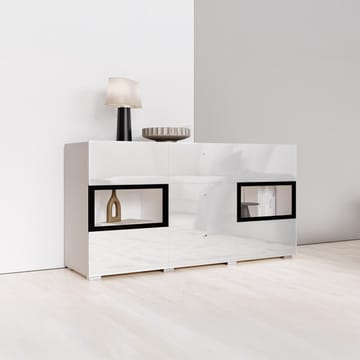 Sideboard Baros 2 Dörrar med 3 Lådor - Vit Laminat - Förvaring - Förvaringsmöbler - Sideboard & skänk