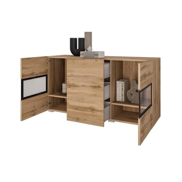Sideboard Baros 2 Dörrar med 3 Lådor - Wotan Ek - Förvaring - Förvaringsmöbler - Sideboard & skänk