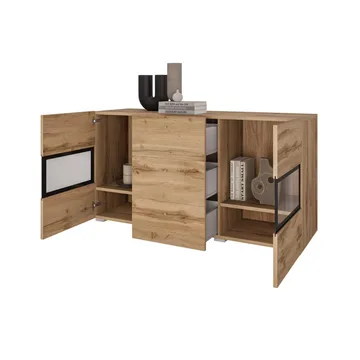 Sideboard Baros 2 Dörrar med 3 Lådor - Wotan Ek - Förvaring - Förvaringsmöbler - Sideboard & skänk